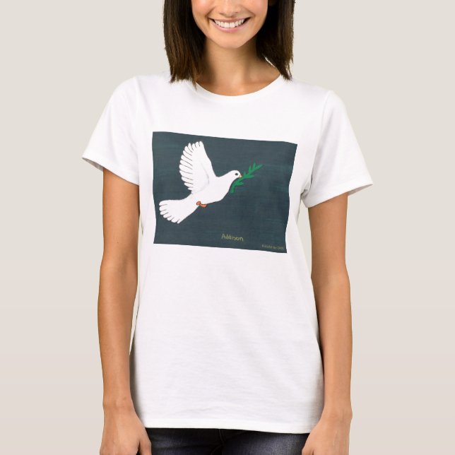 Camiseta Dove - Arte infantil para CHOC (Anverso)