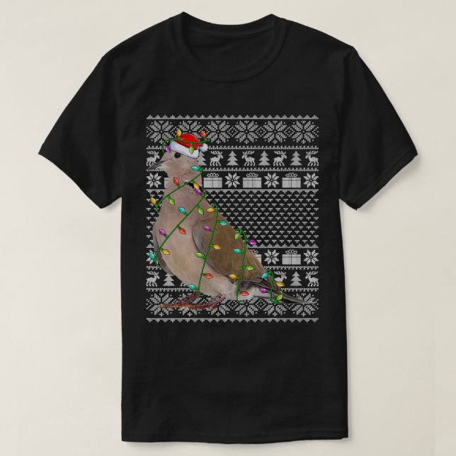 Camiseta Dove Dove Bird Lover Santa Ugly Dove (Diseño del anverso)