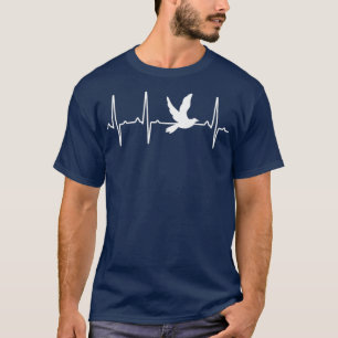 Camiseta Dove Heartbeat Regalo Para Hombres Mujeres Pigeon