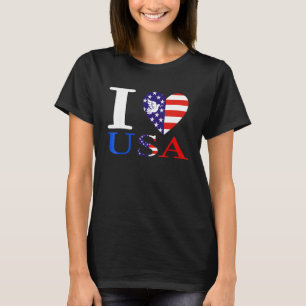 Camiseta Dove I Heart Usa I Love Usa America Patriotic 4