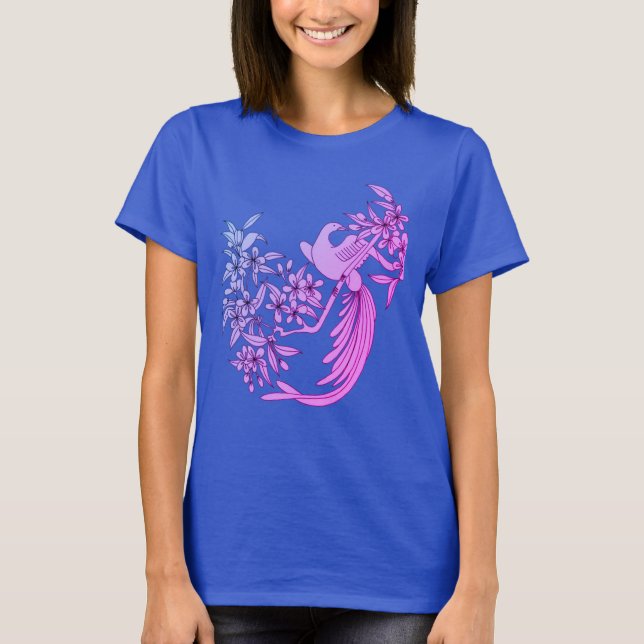 Camiseta Dove On Branch Bird Motif Art (Anverso)