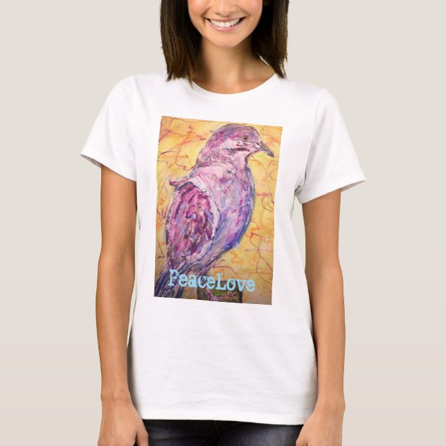 Camiseta Dove PeaceLove de ala blanca (Anverso)
