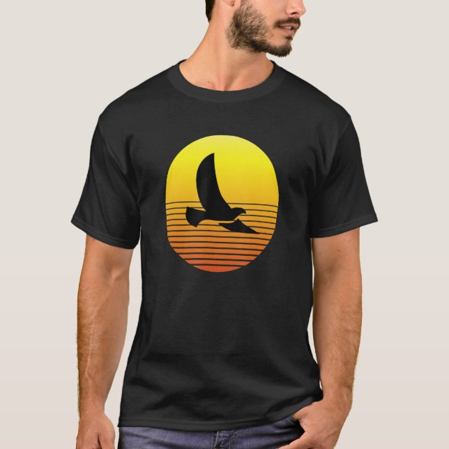 Camiseta Dove Pigeon Bird Silhouette en Sunset Wildlife Nat (Anverso)
