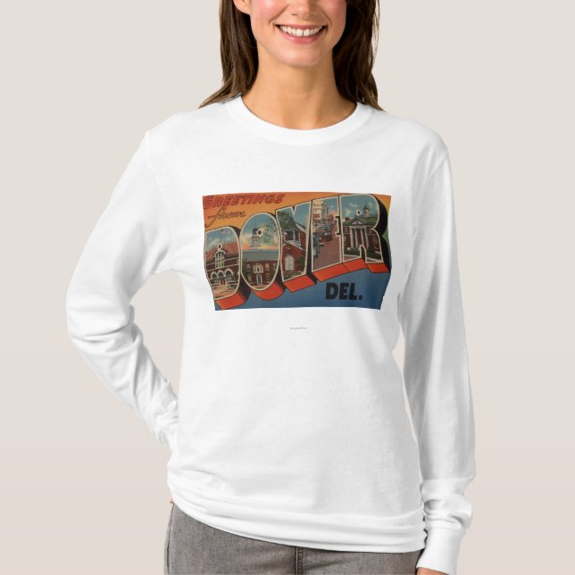 Camiseta Dover, DelawareLarge Letter ScenesDover, DE (Anverso)