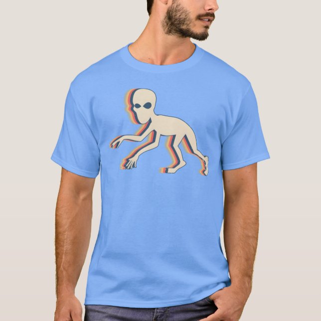 Camiseta Dover Demon Cryptid Cryptozoology Retro Line Art f (Anverso)