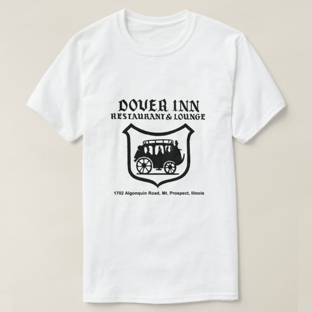 Camiseta Dover Inn Restaurant and Lounge, Mt. Prospect, IL (Diseño del anverso)