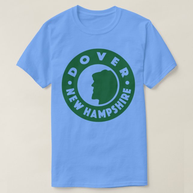 Camiseta Dover New Hampshire Circle Green (Diseño del anverso)