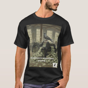 Camiseta Dovish Significa Más Impresión De Dinero