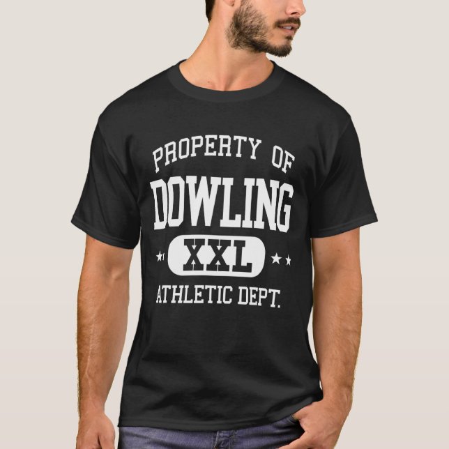 Camiseta Dowling Retro Athletic Property Dept 1 (Anverso)