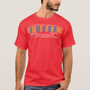 Camiseta Down Syndrome Awareness , Love Caring Proud Mom