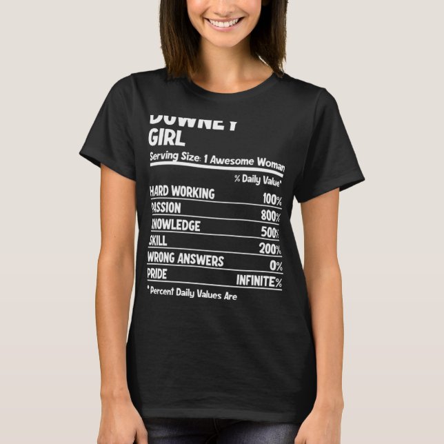 Camiseta Downey Chica (Anverso)