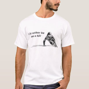 Camiseta Downhiill que dibuja I´d esté bastante en una