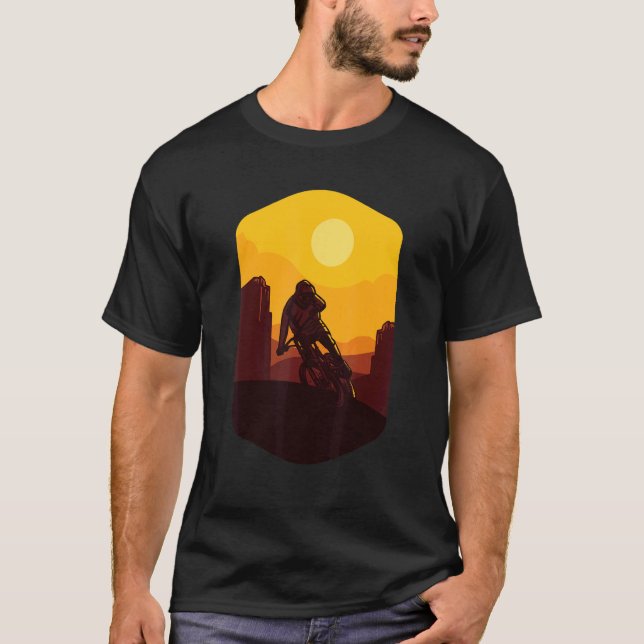 Camiseta Downhill Adventure Mountain Bicicleta (Anverso)
