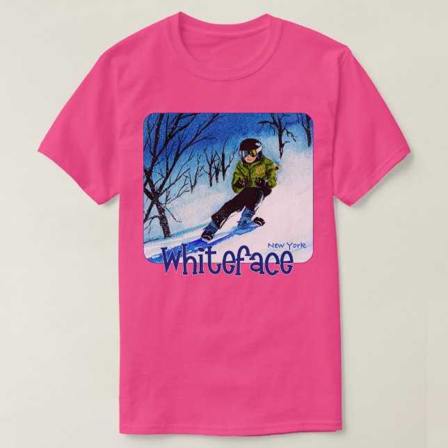 Camiseta Downhill At Whiteface New York (Diseño del anverso)