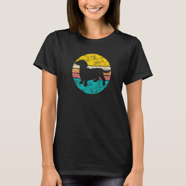 Camiseta Doxen Weiner Dog Mama Retro (Anverso)