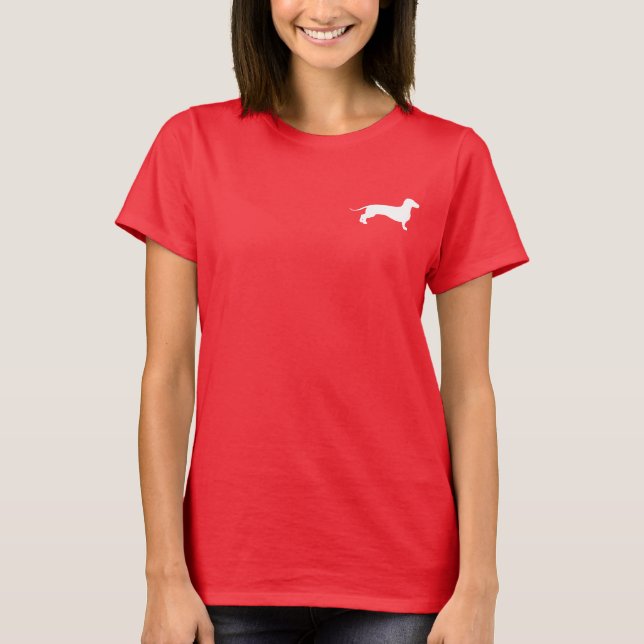 Camiseta Doxie blanco (Anverso)