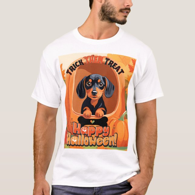 Camiseta Doxie Halloween Shirt (Anverso)