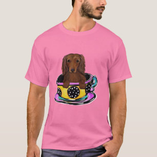 Camiseta Doxie Largo Pelirrojo