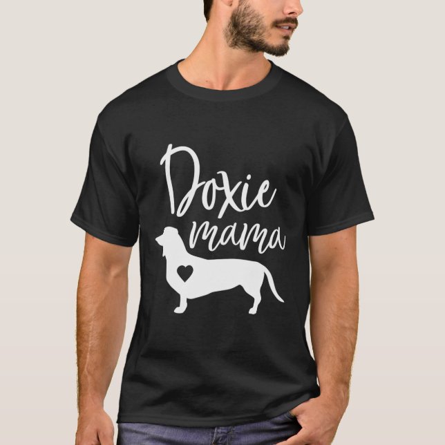 Camiseta Doxie Mama Dachshund Mom Funny Wiener Dog (Anverso)