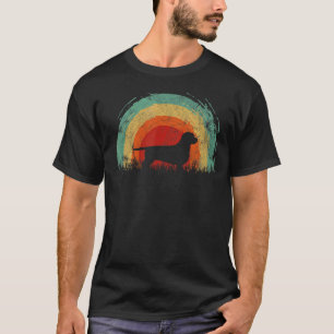 Camiseta Doxiepoo retro Perro arcoiris vintage Hombres Muje
