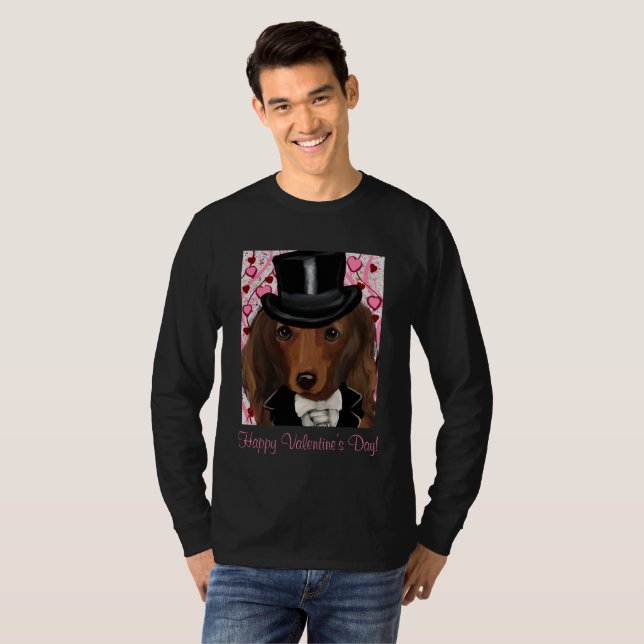 Camiseta Doxies pelirrojos de pelo largo (Anverso completo)