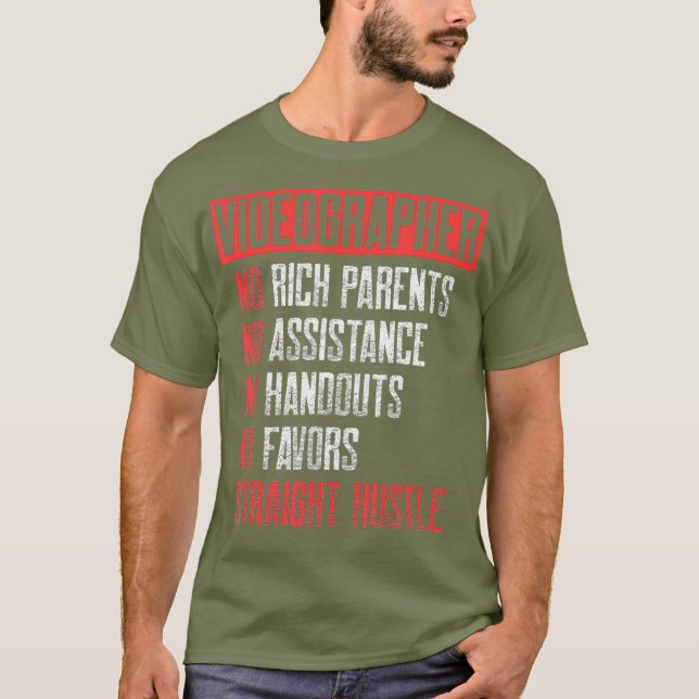 Camiseta Doy a un cineasta de vídeo rico (Anverso)
