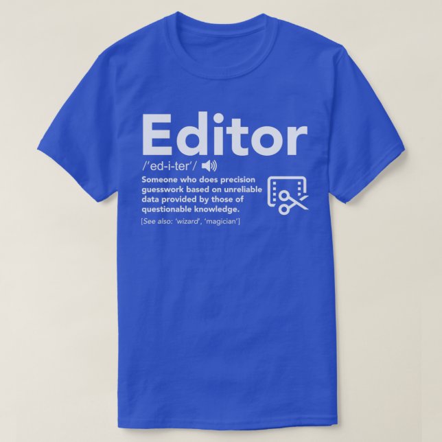 Camiseta Doy Gracioso A La Definición Del Editor Para El Ed (Diseño del anverso)