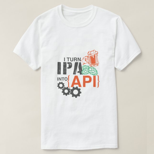 Camiseta Doy vuelta a IPA en el API (Diseño del anverso)