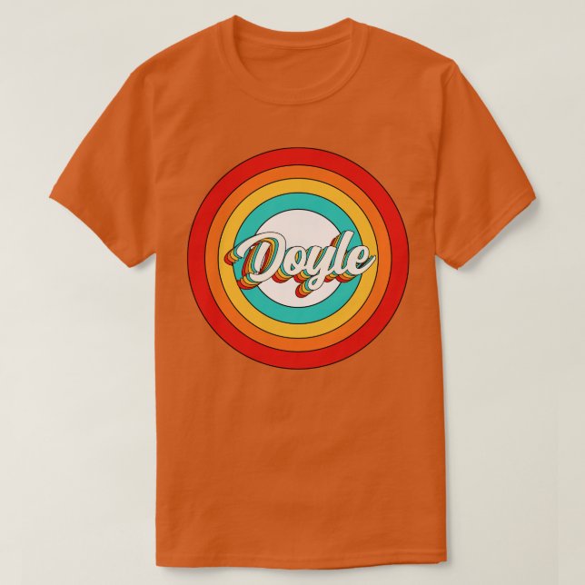 Camiseta Doyle Name Shirt Vintage Doyle Circle (Diseño del anverso)
