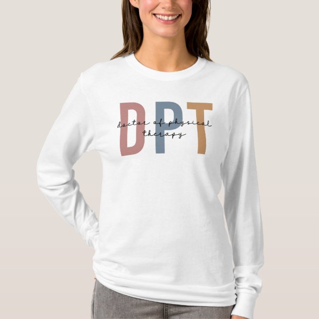 Camiseta DPT Médica de Terapia Física Terapia Física (Anverso)