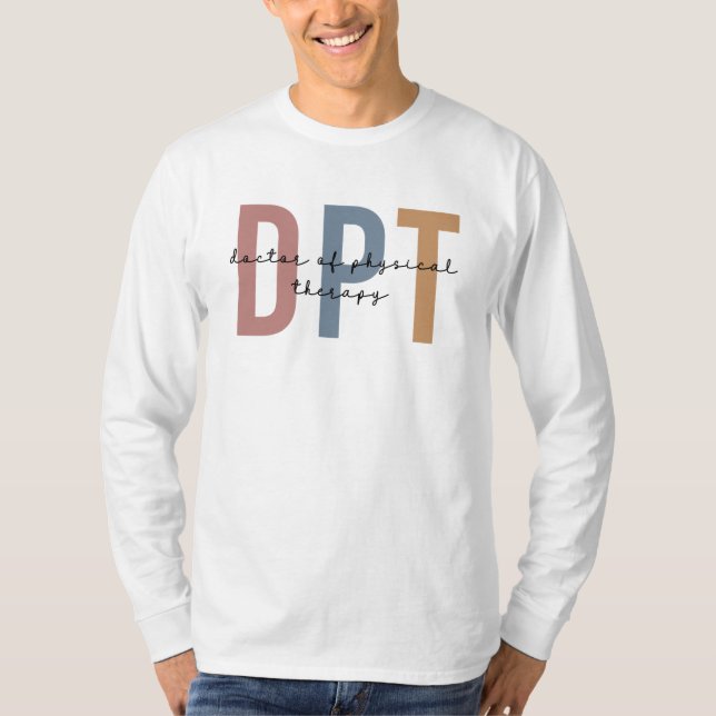 Camiseta DPT Médica de Terapia Física Terapia Física (Anverso)
