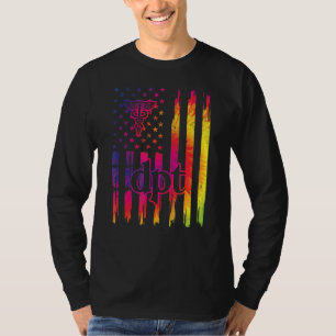 Camiseta Dpt Us Bandera Médica De Graduación De Terapia Fís