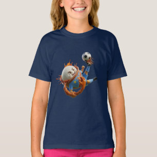 Camiseta DR Congo Fufu Food Soccer Mascot T-Shirt - Group K