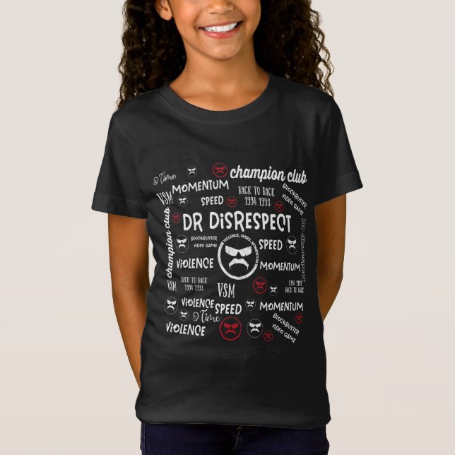 Camiseta Dr Disrespect Violence Speed Momentum (Anverso)