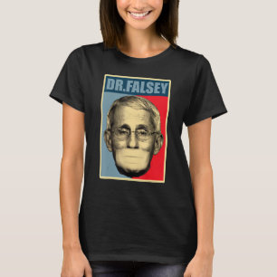 Camiseta Dr. Falsey Médica Fauci con máscara facial