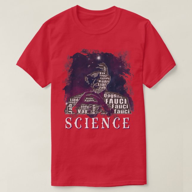 Camiseta Dr. Fauci Soy Ciencia Espacio Espacio Alien anti M (Diseño del anverso)