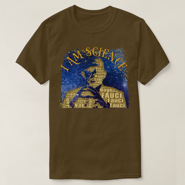 Camiseta Dr. Fauci Soy Ciencia Espacio Espacio Alien anti M (Diseño del anverso)
