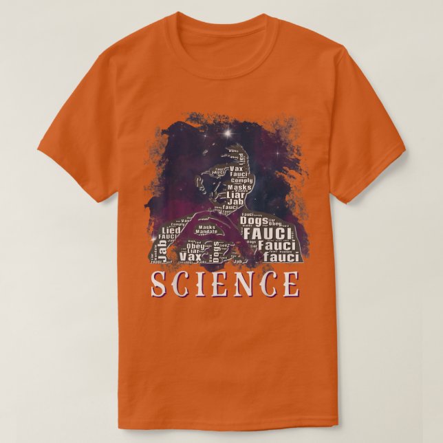Camiseta Dr. Fauci Soy Ciencia Espacio Espacio Alien anti M (Diseño del anverso)