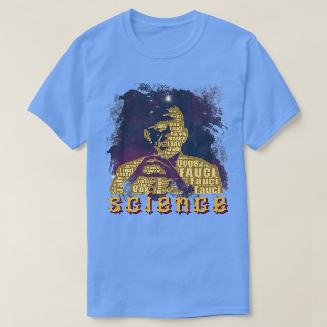 Camiseta Dr. Fauci Soy Ciencia Espacio Espacio Alien anti M (Diseño del anverso)