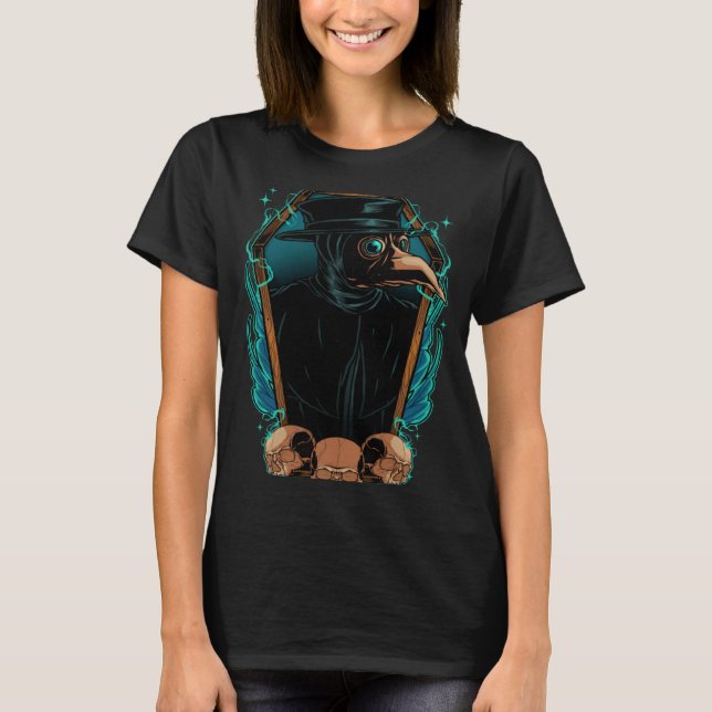 Camiseta Dr. Médica de la peste de Steampunk en Coffin Medi (Anverso)