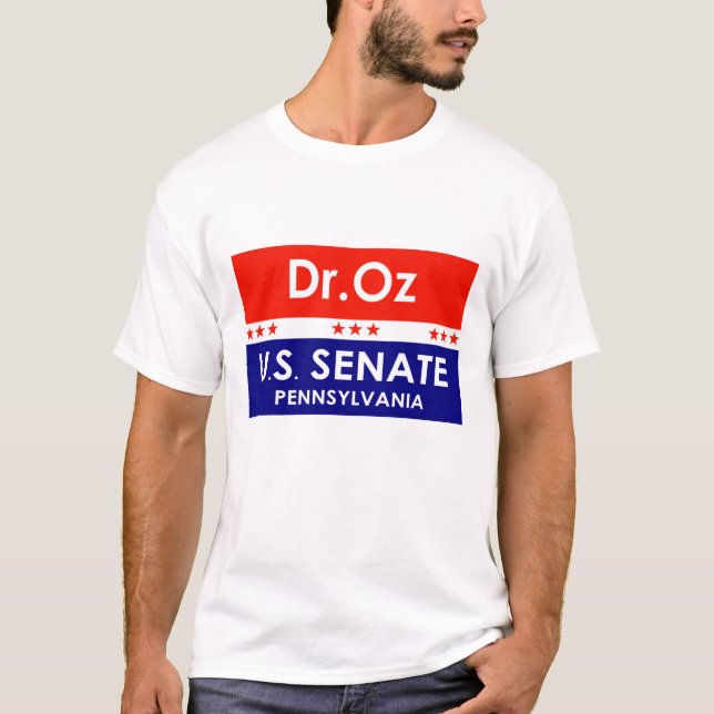 Camiseta Dr. Oz Senado de los Estados Unidos Pennsylvania (Anverso)