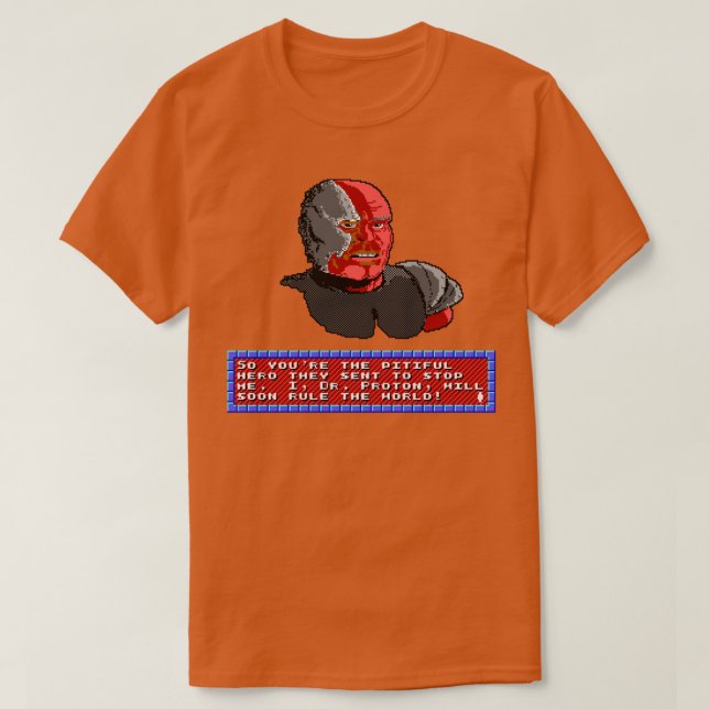 Camiseta Dr Proton Duke Nukem Retro Pixel DOS fan shir (Diseño del anverso)