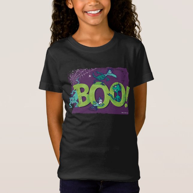 Camiseta Dr. Seuss | ¡BOO! Gráfico de Halloween (Anverso)