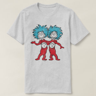 Camiseta Dr. Seuss   Cosa 1, Cosa 2 Sentado
