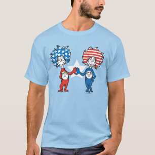 Camiseta Dr. Seuss   Cosa Una Cosa Dos Gráfico Patriótico