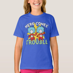 Camiseta Dr. Seuss   Cosa Uno Cosa Dos Aquí Viene el Proble