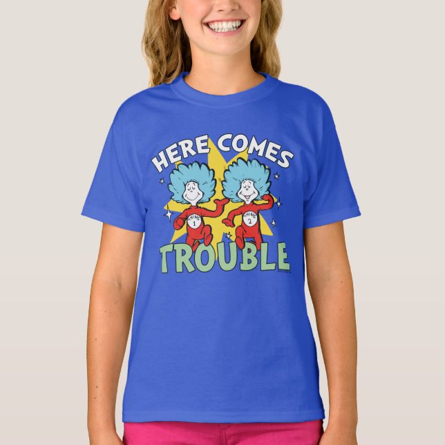 Camiseta Dr. Seuss | Cosa Uno Cosa Dos Aquí Viene el Proble (Anverso)
