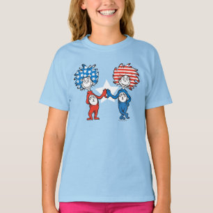Camiseta Dr. Seuss   Cosa Uno Cosa Dos Gráfico Patriótico
