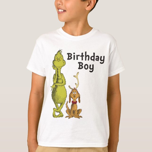 Camiseta Dr. Seuss | Cumpleaños de invierno del Grinch (Anverso)