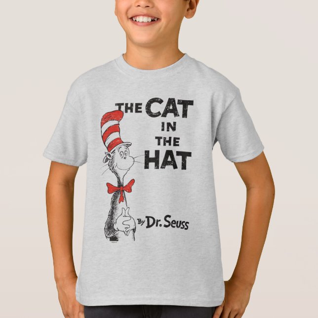 Camiseta Dr. Seuss | El gato en el libro de los Gorras (Anverso)